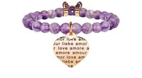 Bracciale Kidult Donna Love in Acciaio Ametista 731131
